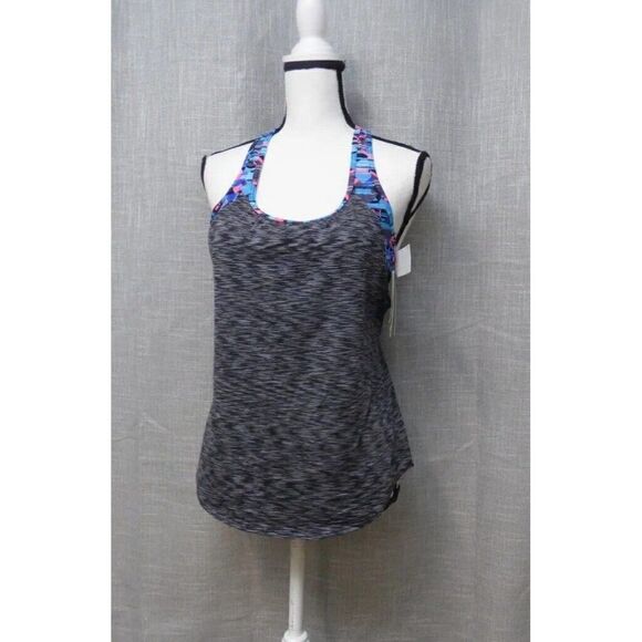 TYR Sport Coral Bay 2-in-1 Tankini, Size S (4/6); Black/Multi - Picture 5 of 8